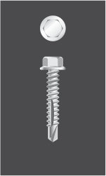 Tornillo Autoperforante  Cabeza Hexagonal Ranurado con Mecha