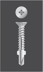 Tornillo Autoperforante  Cabeza Phillips Fresada Atufrenante 